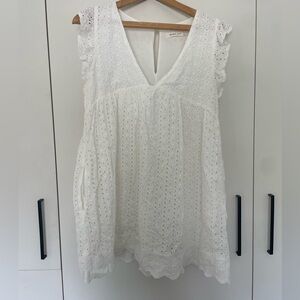 Eyelet White Dress/Romper